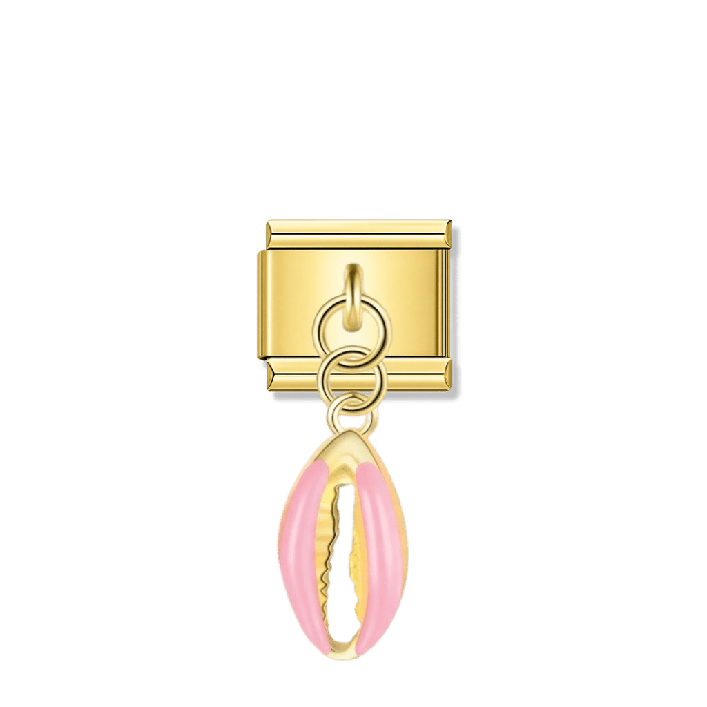 Petal Shell - Gold Pendant Charm