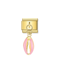 Petal Shell - Gold Pendant Charm