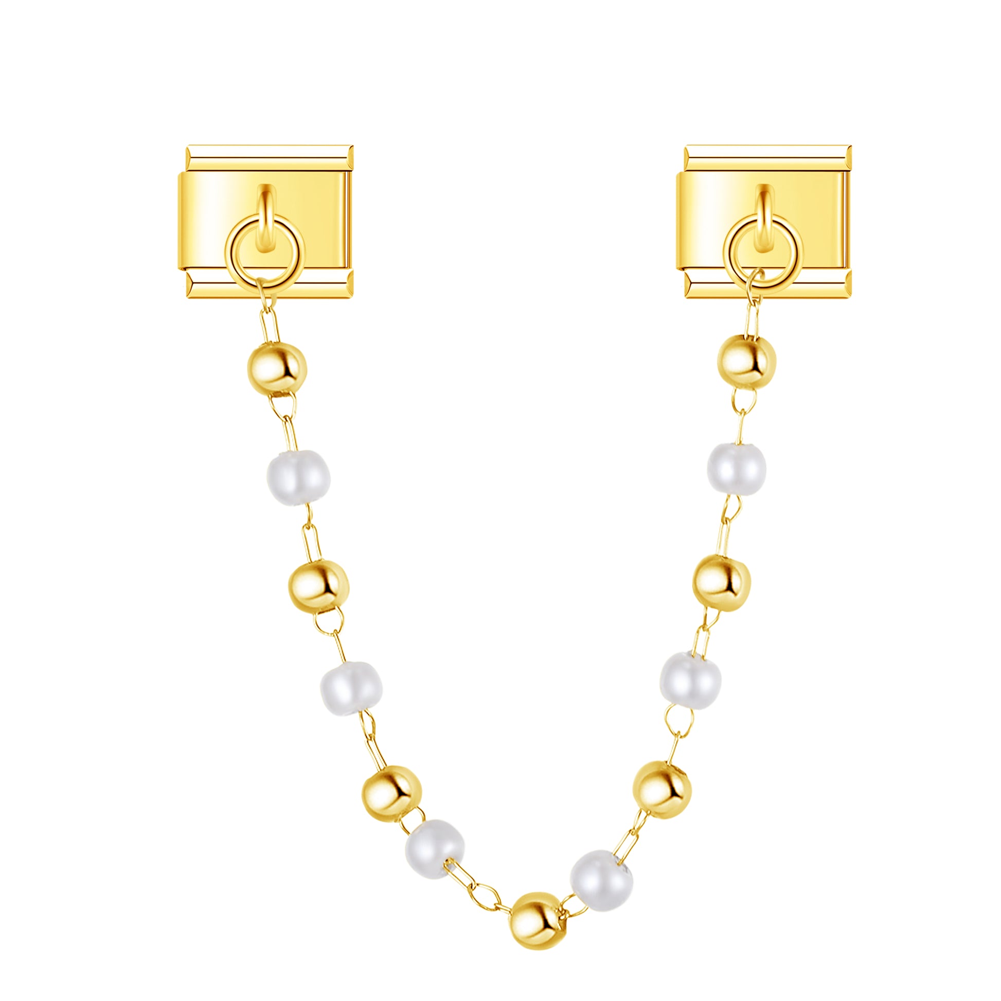 Petite Princess Pearls - Gold Chain Charm