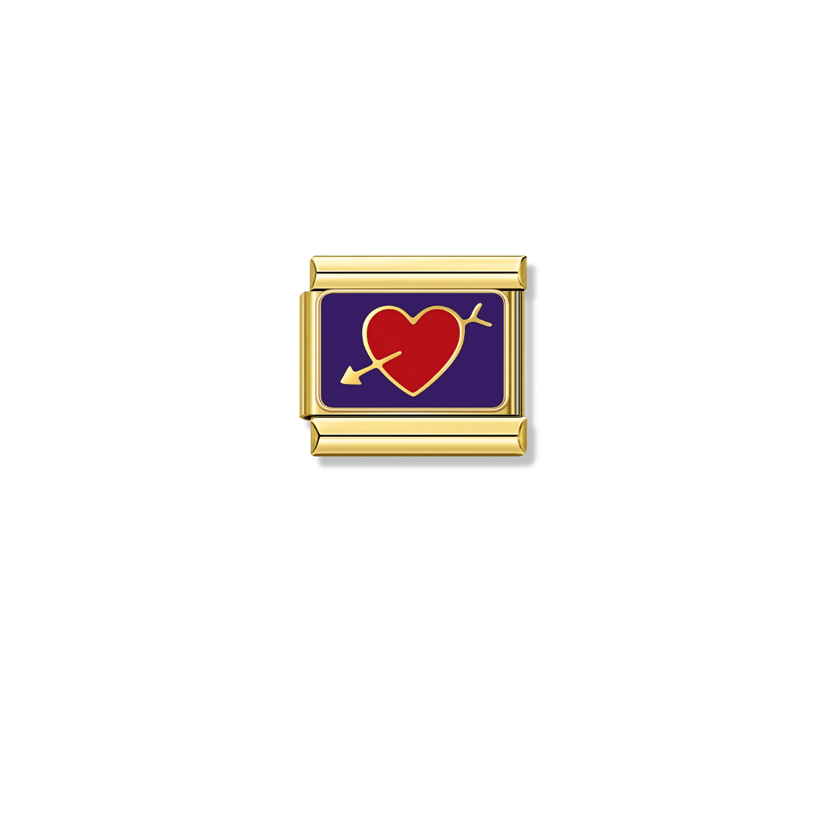 Pierced Love – gold Italian charm by Italycharm
