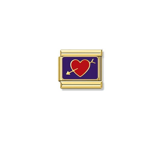 Pierced Love – gold Italian charm by Italycharm