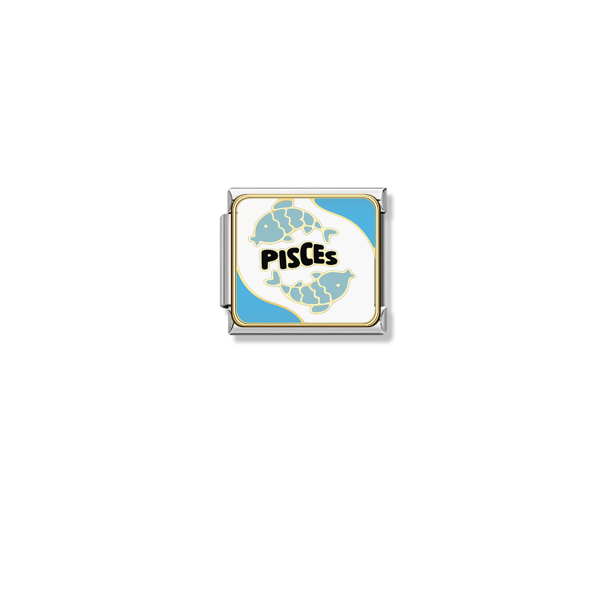 Pisces – silver Italian charm by Italycharm
