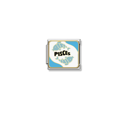 Pisces – silver Italian charm by Italycharm