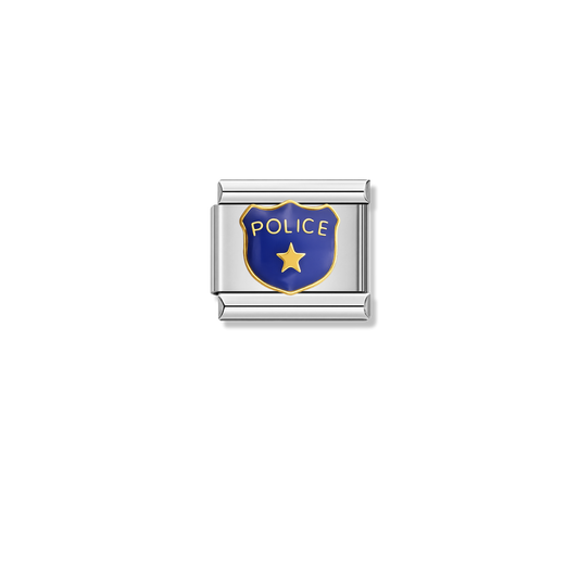 Police – silver Italian charm by Italycharm