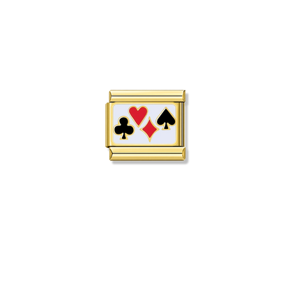 Quartet of Fortune – gold Italian charm by Italycharm