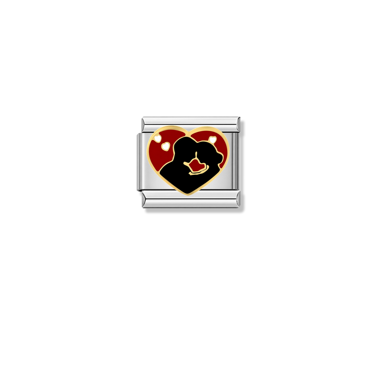 Red Passion – silver Italian charm by Italycharm