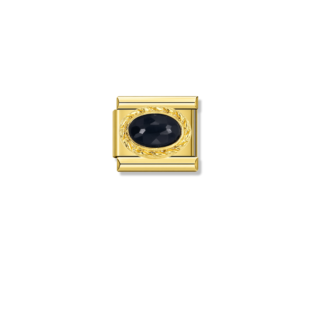 Royal Onyx Resin – gold Italian charm by Italycharm