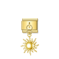 Radiant Sun – Gold Italian Pendant Charm