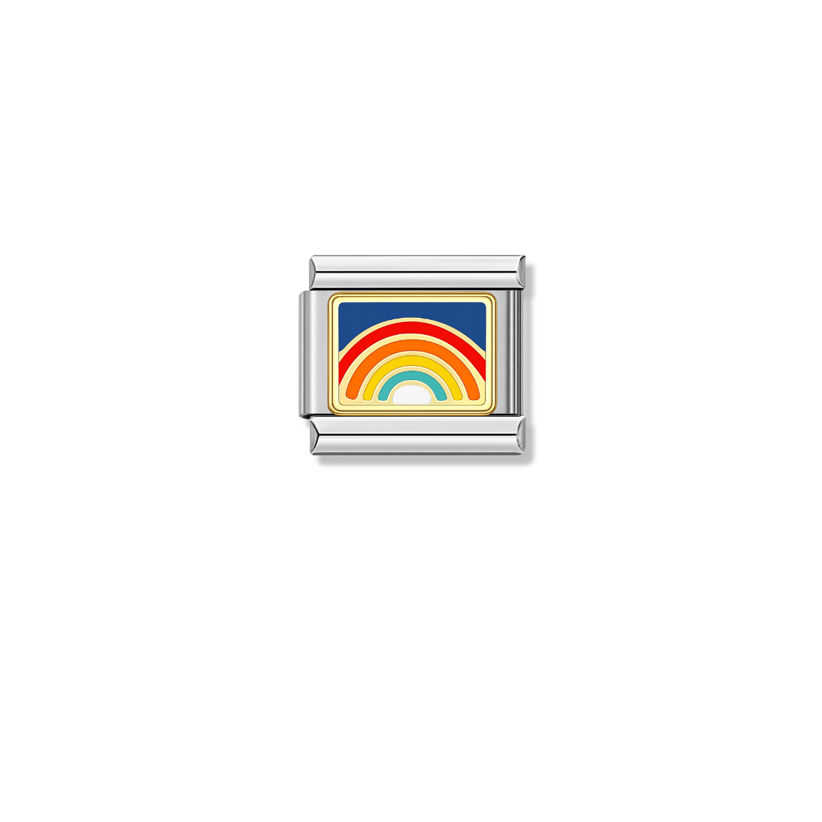 Rainbow – silver Italian charm by Italycharm