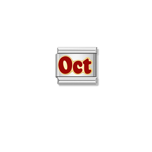 Red October – silver Italian charm by Italycharm