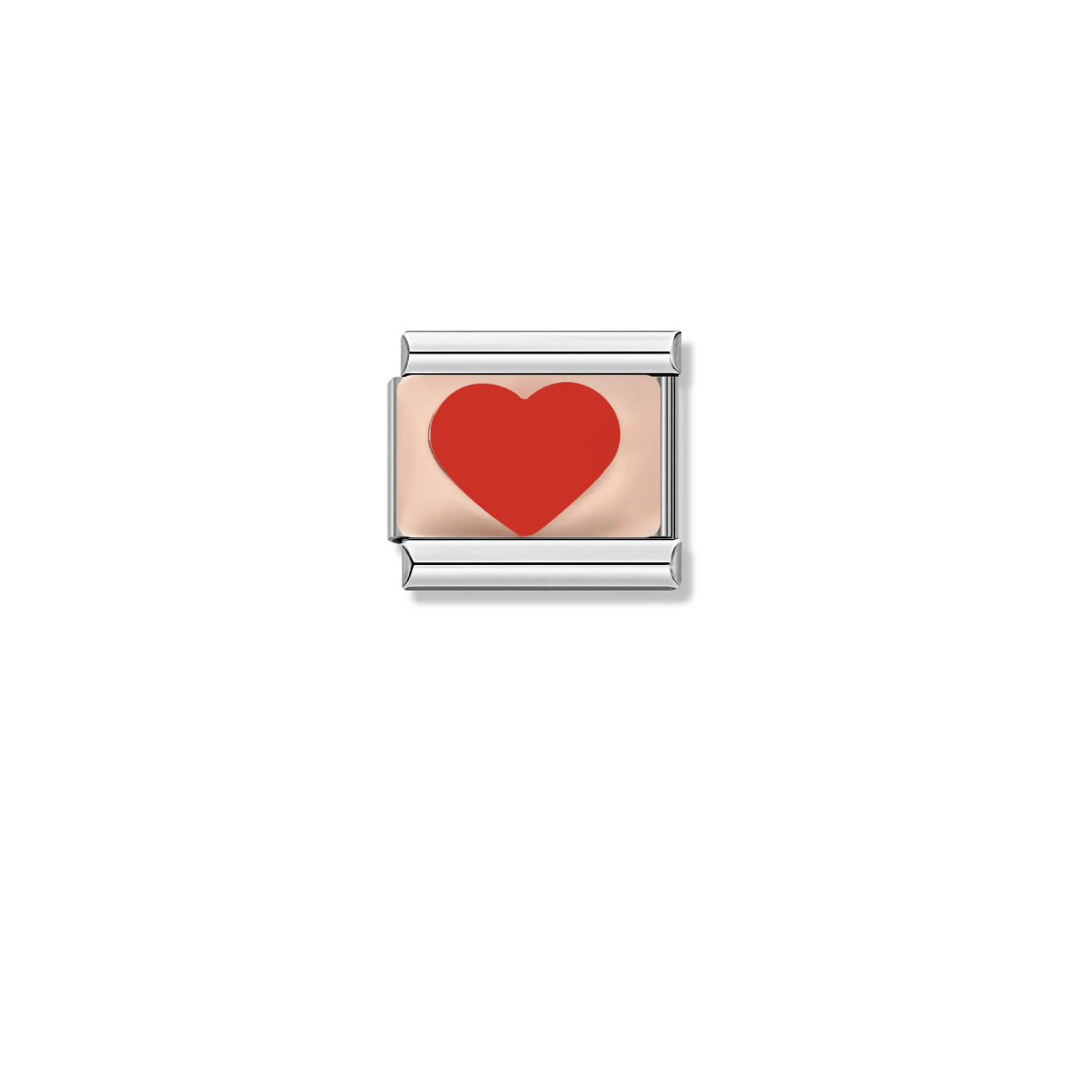 Rosy Passion – silver Italian charm by Italycharm
