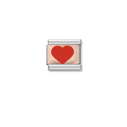 Rosy Passion – silver Italian charm by Italycharm