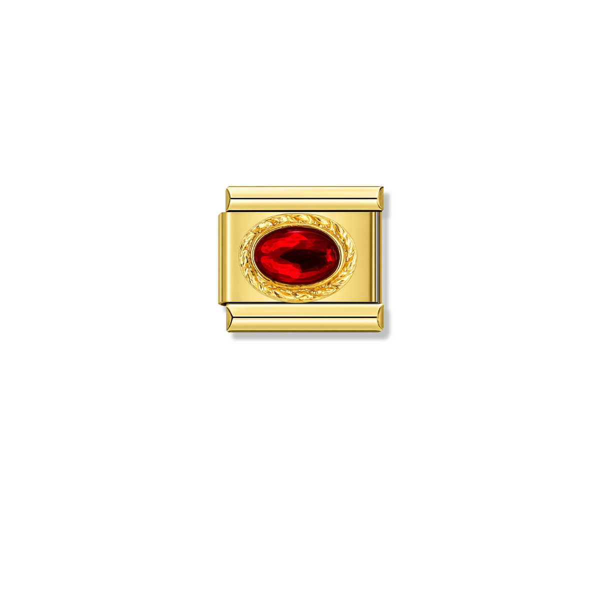 Royal Garnet Resin – gold Italian charm by Italycharm