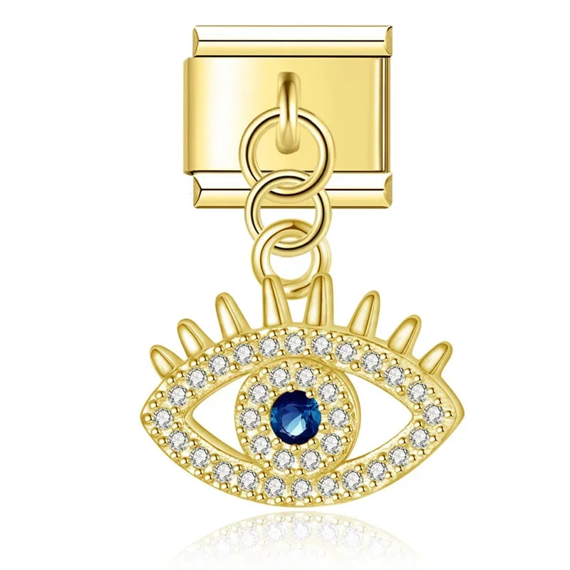 Attractive Blue Eye with CZ