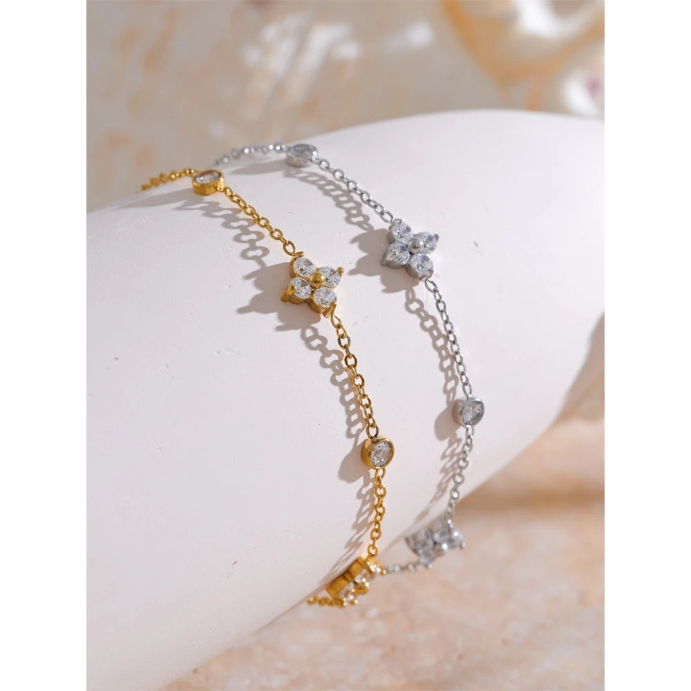 Wildflower Pavé Station Bracelet