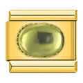 Elegant Olive Resin - Gold Charm