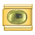 Elegant Olive Resin - Gold Charm