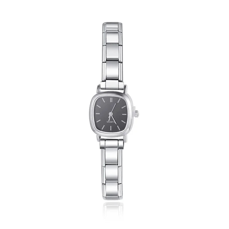 Black Elegance Square Watches - Charmris