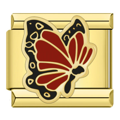 Red Butterfly - Gold Charm - Charmris