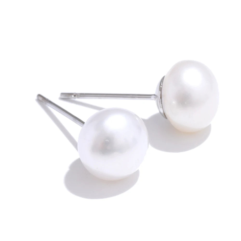 Lustre Pearl Stud Earrings Set