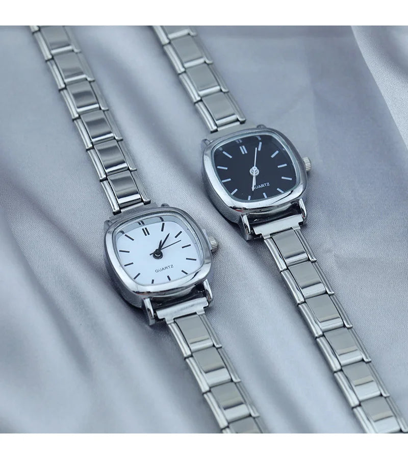 Black Elegance Square Watches - Charmris