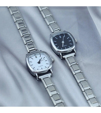 Black Elegance Square Watches - Charmris