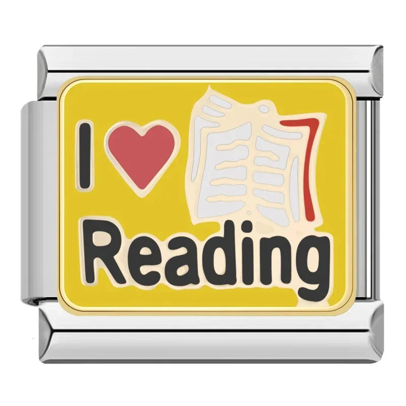 I Love Reading - Silver Charm - Charmris