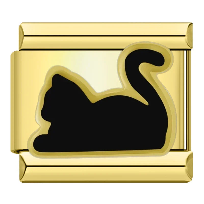 Mystic Cat - Gold Charm - Charmris