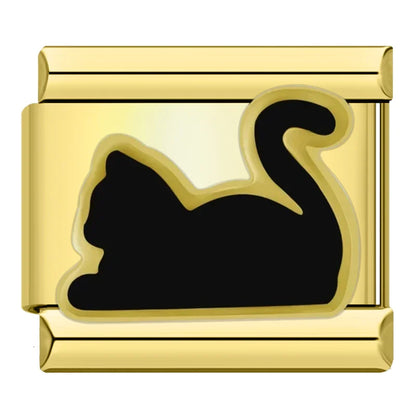 Mystic Cat - Gold Charm - Charmris