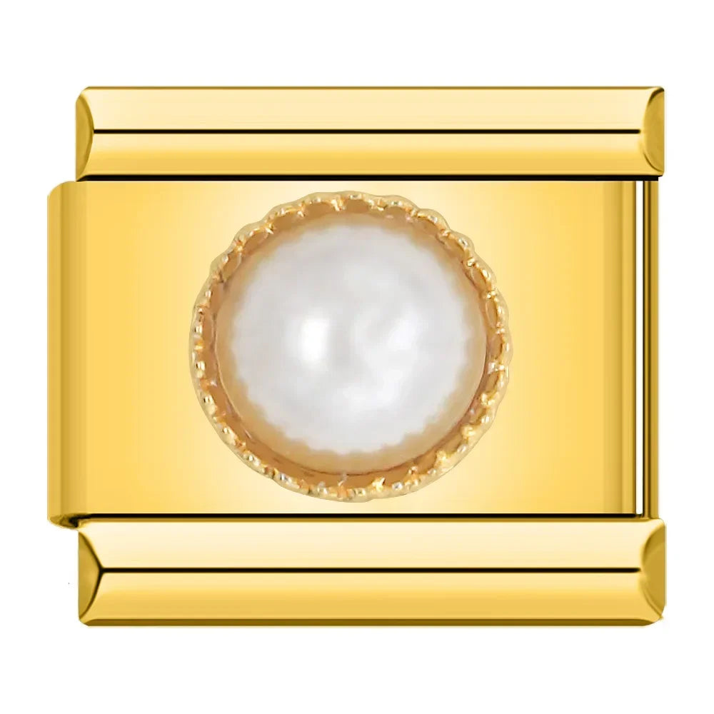 Royal Pearl Resin -Gold Charm - Charmris