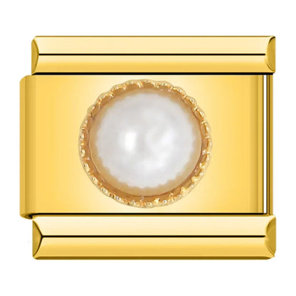 Royal Pearl Resin -Gold Charm - Charmris