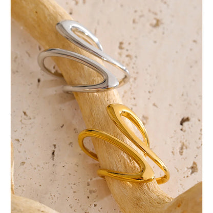 Ripple Interlaced Wave Ring