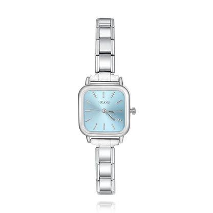 Elara Square – Sky Mist | Italycharm Women's Watch – Italian charm watch by Italycharm