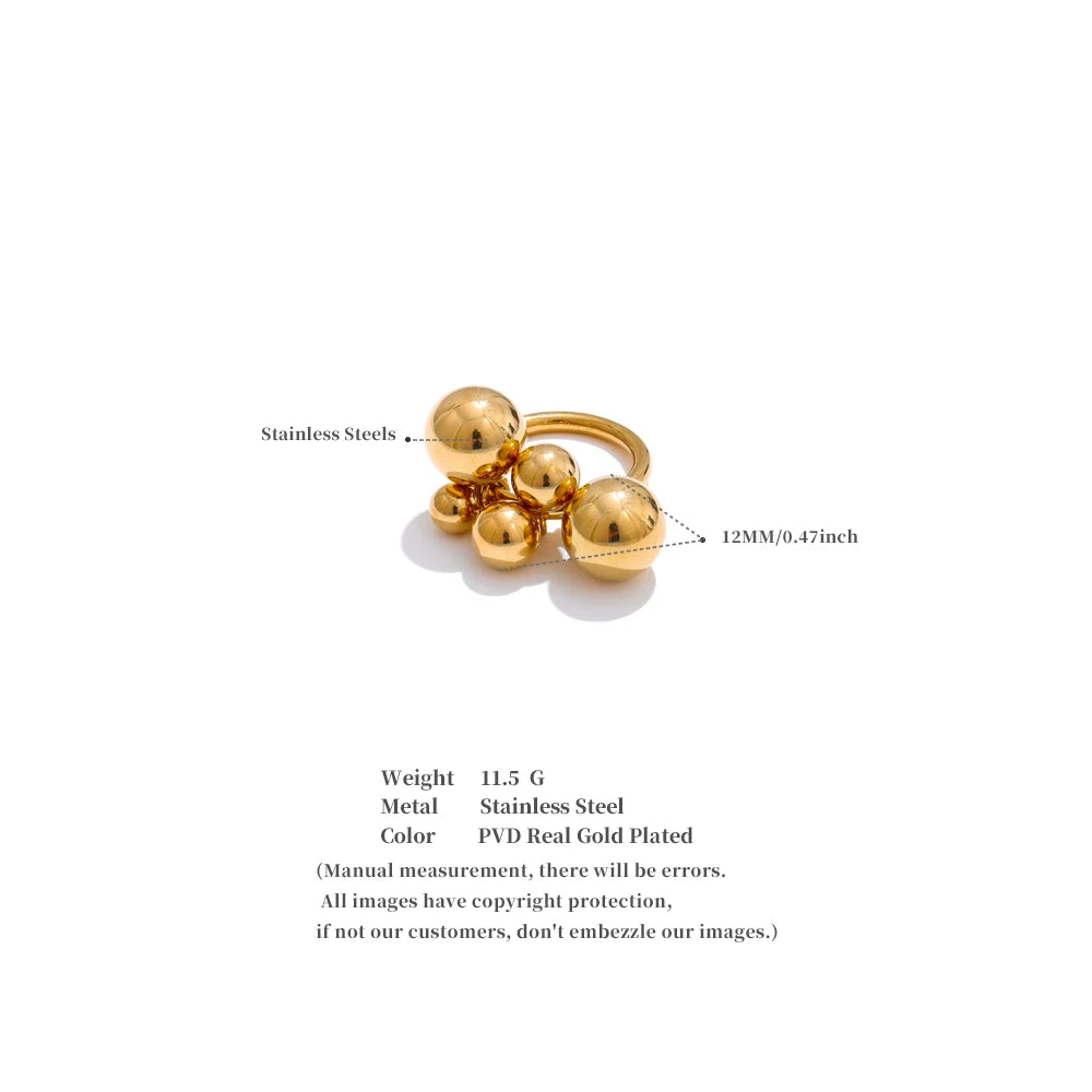 Bubble Ball Cluster Ring