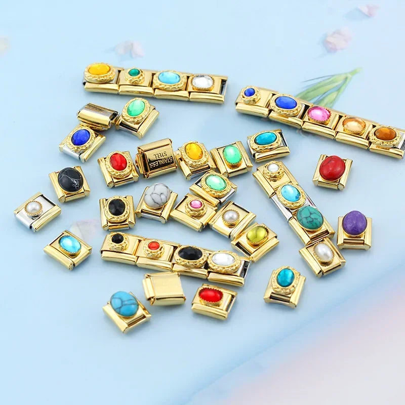Elegant Olive Resin - Gold Charm - Charmris