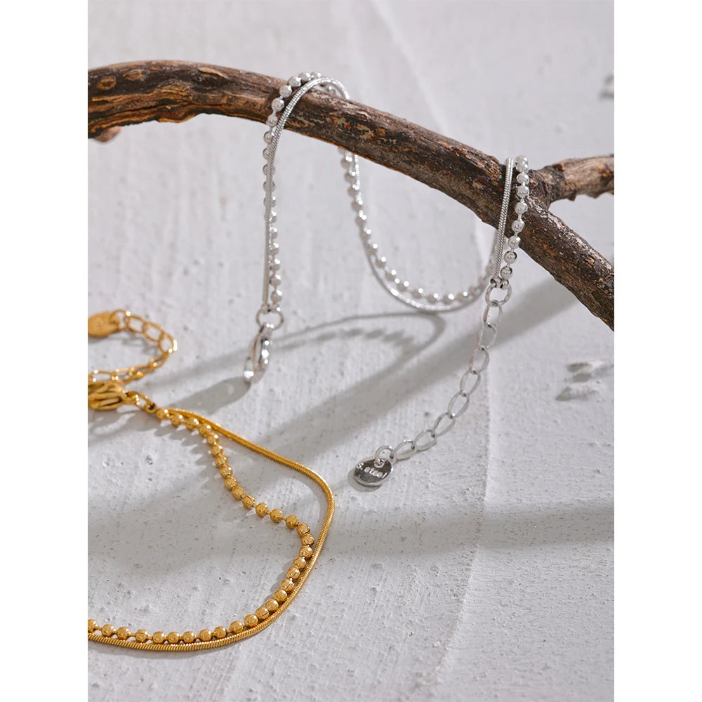 Coastal Double Layer Chain Bracelet
