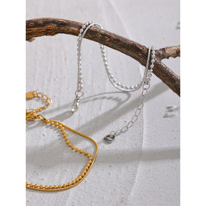 Coastal Double Layer Chain Bracelet