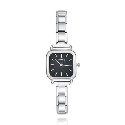 Elara Square – Black Dial | Italycharm Women's Watch - Charmris