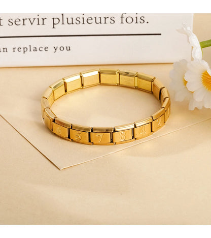 Golden Number 5 - Gold Charm