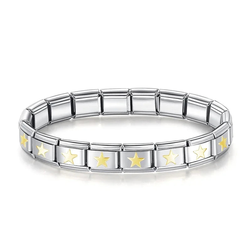 Classic Italian Bracelet with Stars