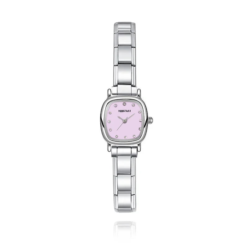 Purple Elegance Square Watches