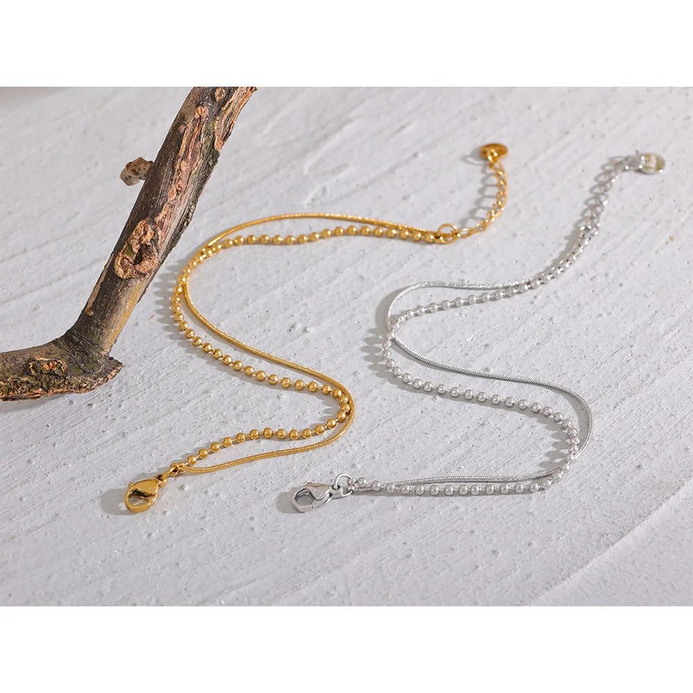 Coastal Double Layer Chain Bracelet