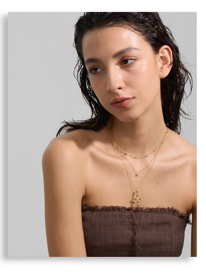 Heirloom Layered Cross Necklace