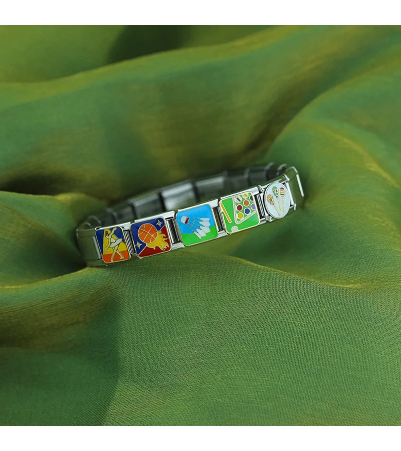 Baseball Bat & Ball - Silver Charm - Charmris
