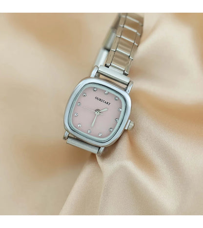 Charmris Pink Elegance Square Watches