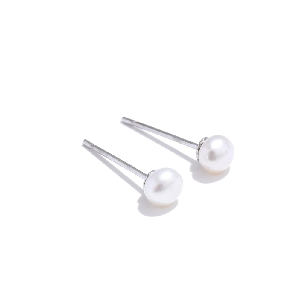 Lustre Pearl Stud Earrings Set