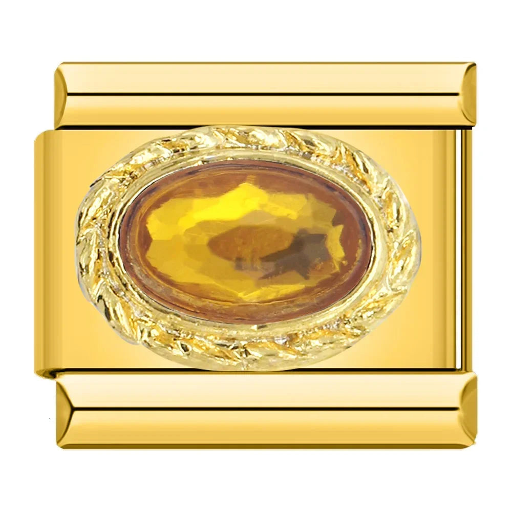Royal Topaz Resin - Gold Charm - Charmris