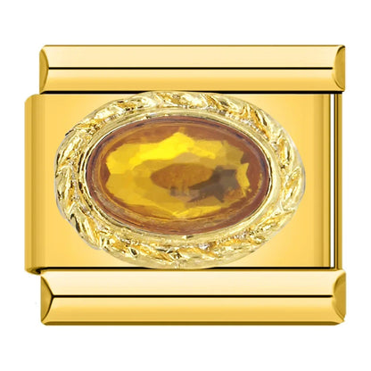 Royal Topaz Resin - Gold Charm - Charmris