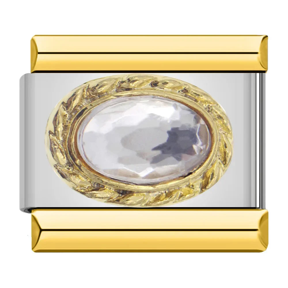 Royal Krystal Resin - Silver & Gold Charm