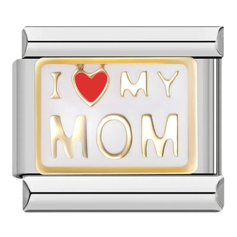 I Love My Mom - Silver Charm - Charmris